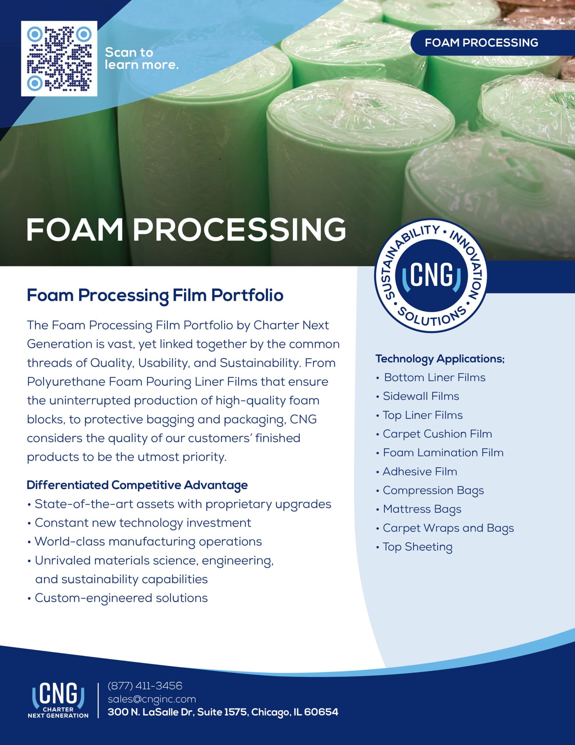 cng innovative foam processing film solutions